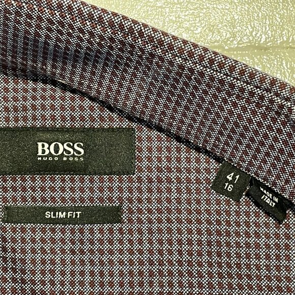 Hugo Boss Dress Shirt 16/41 Made in Italy - Picture 3 of 5